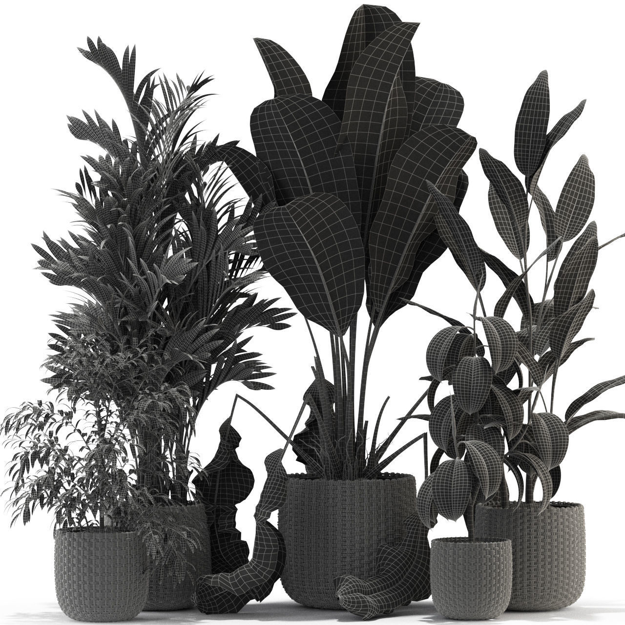 Plants collection 330 3D model_4