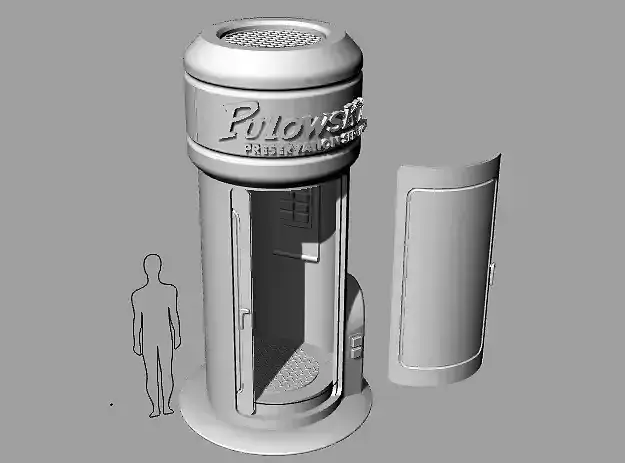 Pulowski Preservation Shelter Fallout Tabletop Gaming Miniature 3D print model
