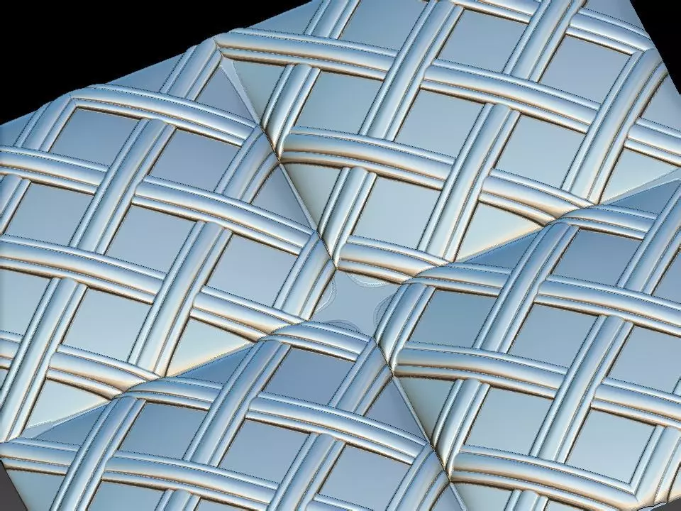3D WALLPANEL 600MM x 600MM 3D model