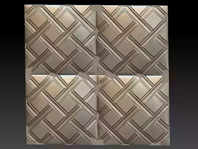 3D WALLPANEL 600MM x 600MM Free 3D model