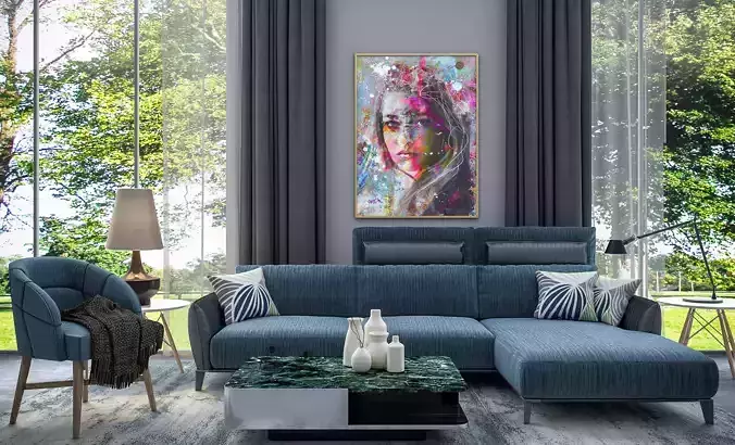 luxury sofa set 3d model furniture 