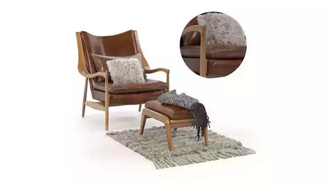 Ikea lounge chair 3D model