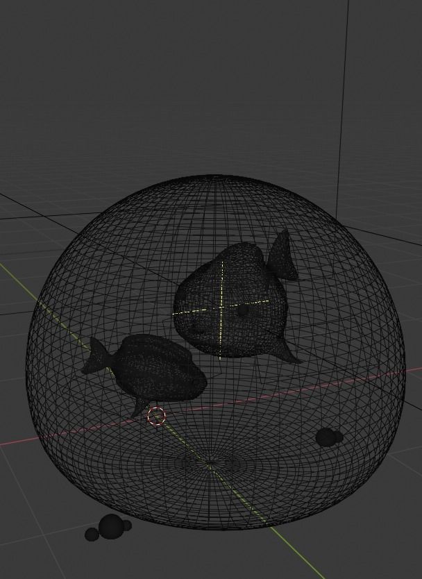 A Fish Bubble Scene 3D model_4