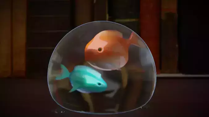 A Fish Bubble Scene