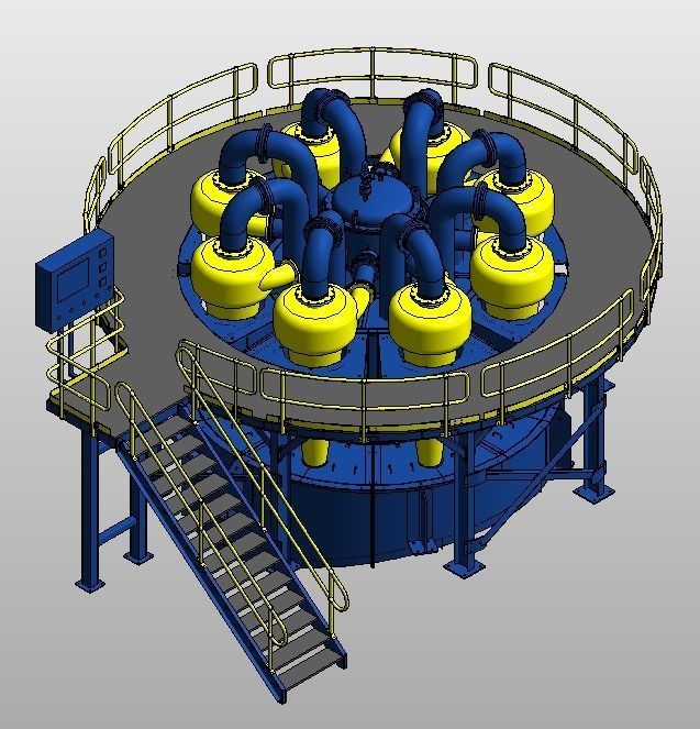 ME-Cyclone water treatment plant 3D model_4