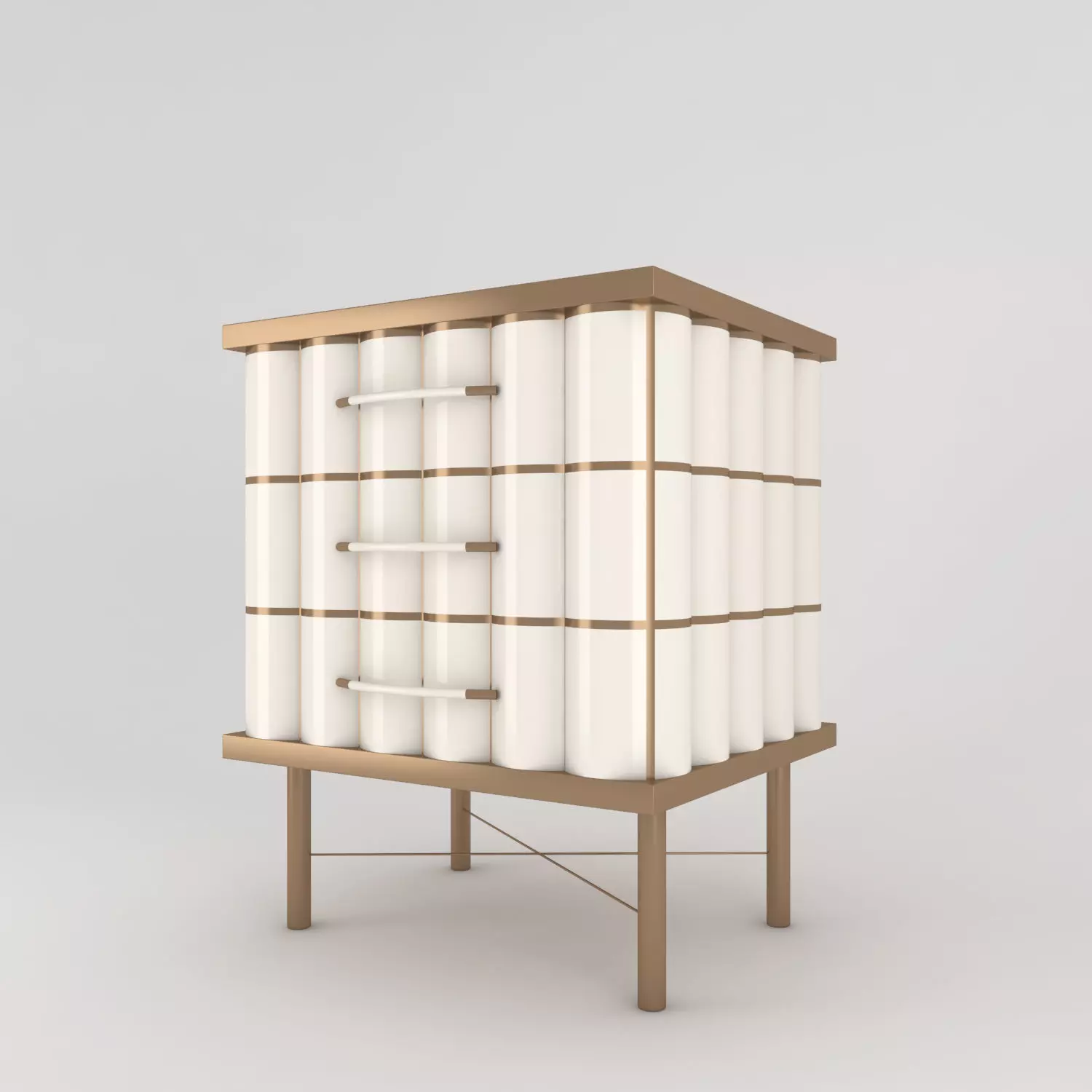 Columbus bedside table 3D model_0