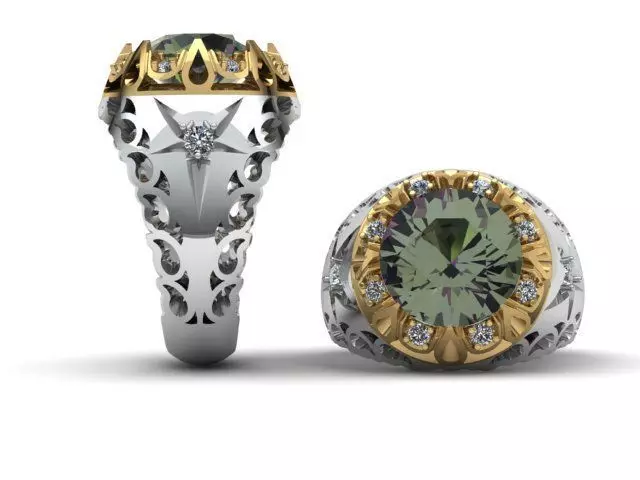 arabic men ring 3D print model