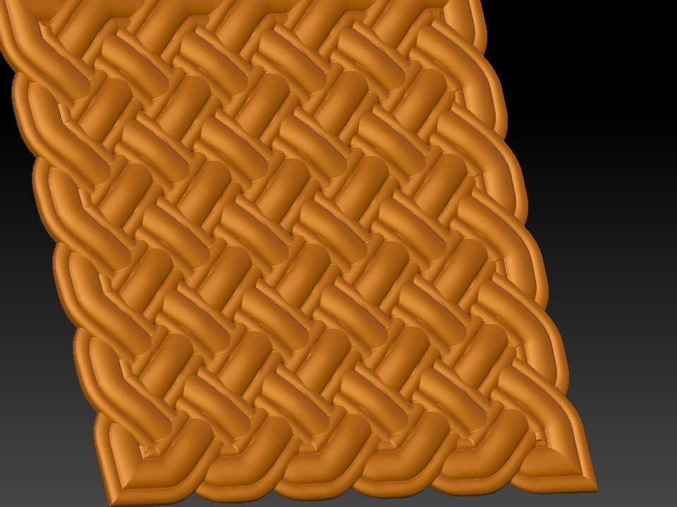 3D WALLPANEL celtic knot pattern 3D model_10