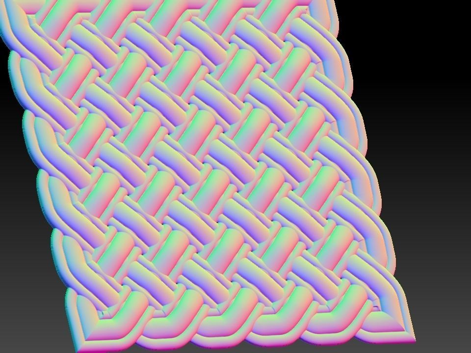 3D WALLPANEL celtic knot pattern 3D model_9