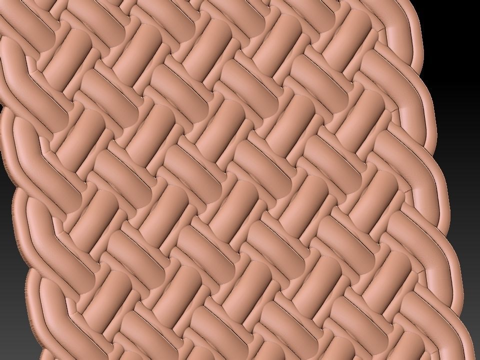 3D WALLPANEL celtic knot pattern 3D model_20