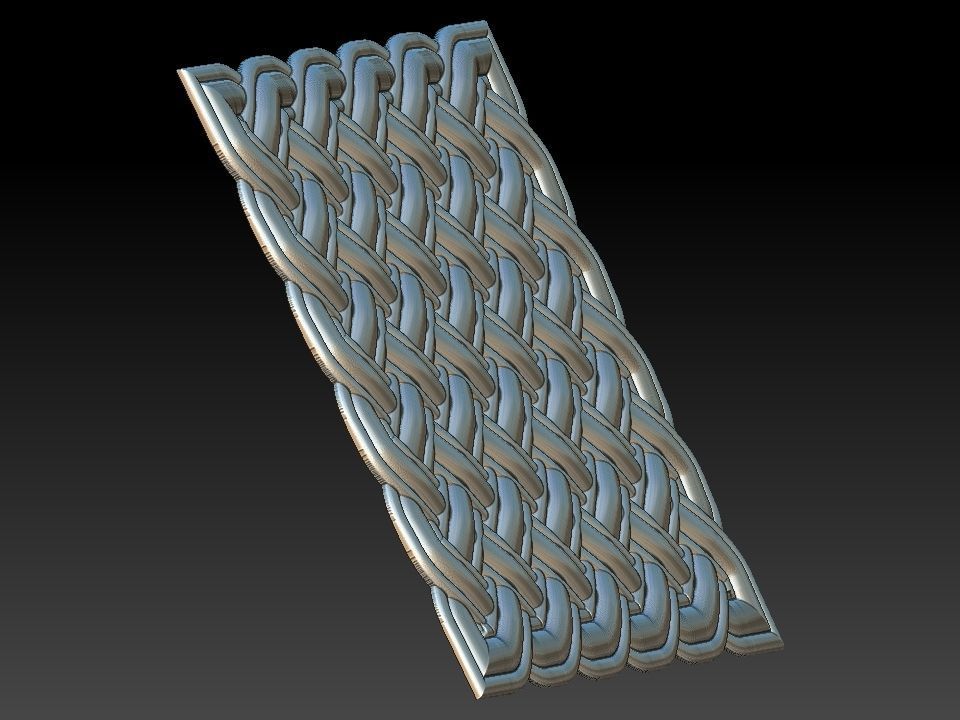3D WALLPANEL celtic knot pattern 3D model_5