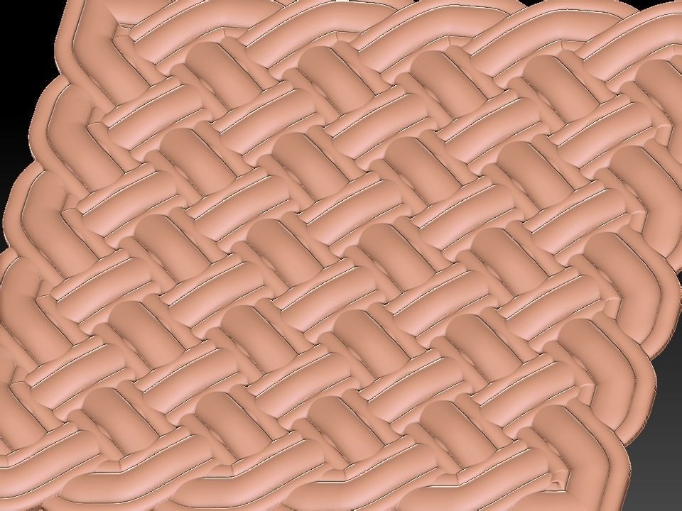 3D WALLPANEL celtic knot pattern 3D model_19