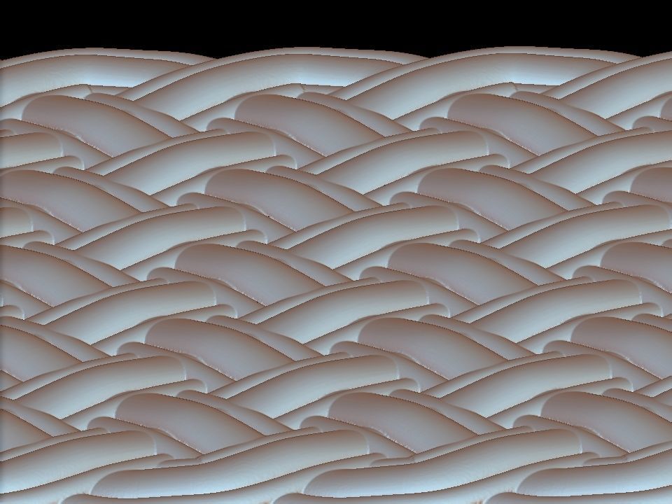 3D WALLPANEL celtic knot pattern 3D model_14