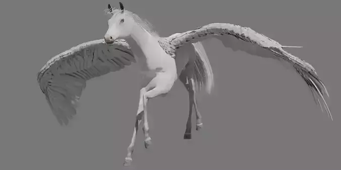 Pegasus horse with wings