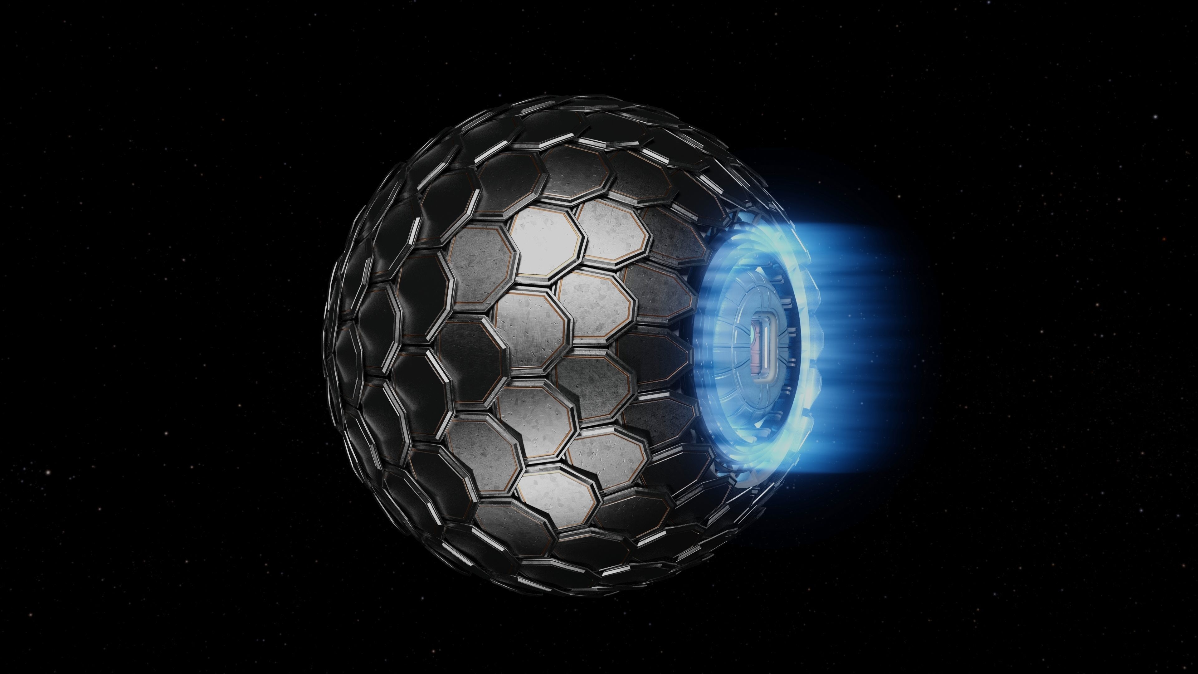 Alien dragon scaled spaceship 3D model_4