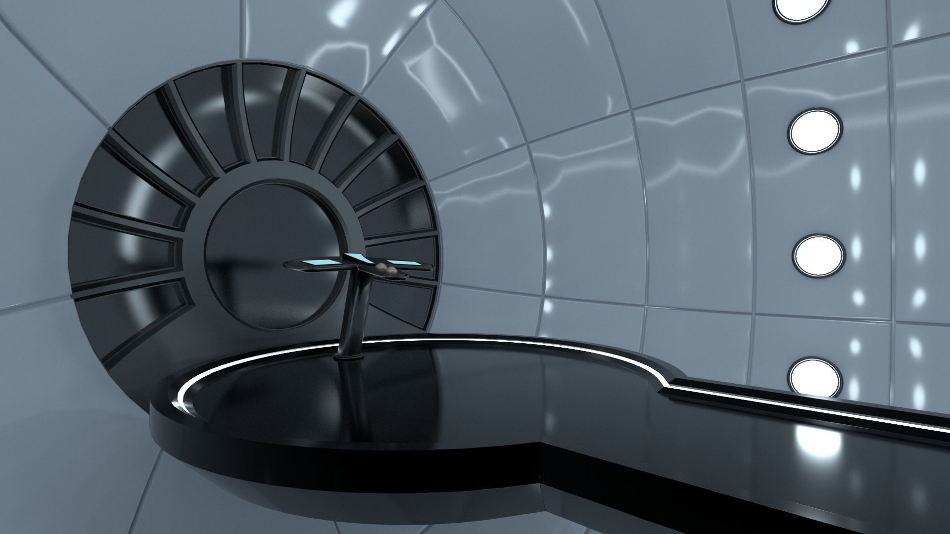 Alien dragon scaled spaceship 3D model_7