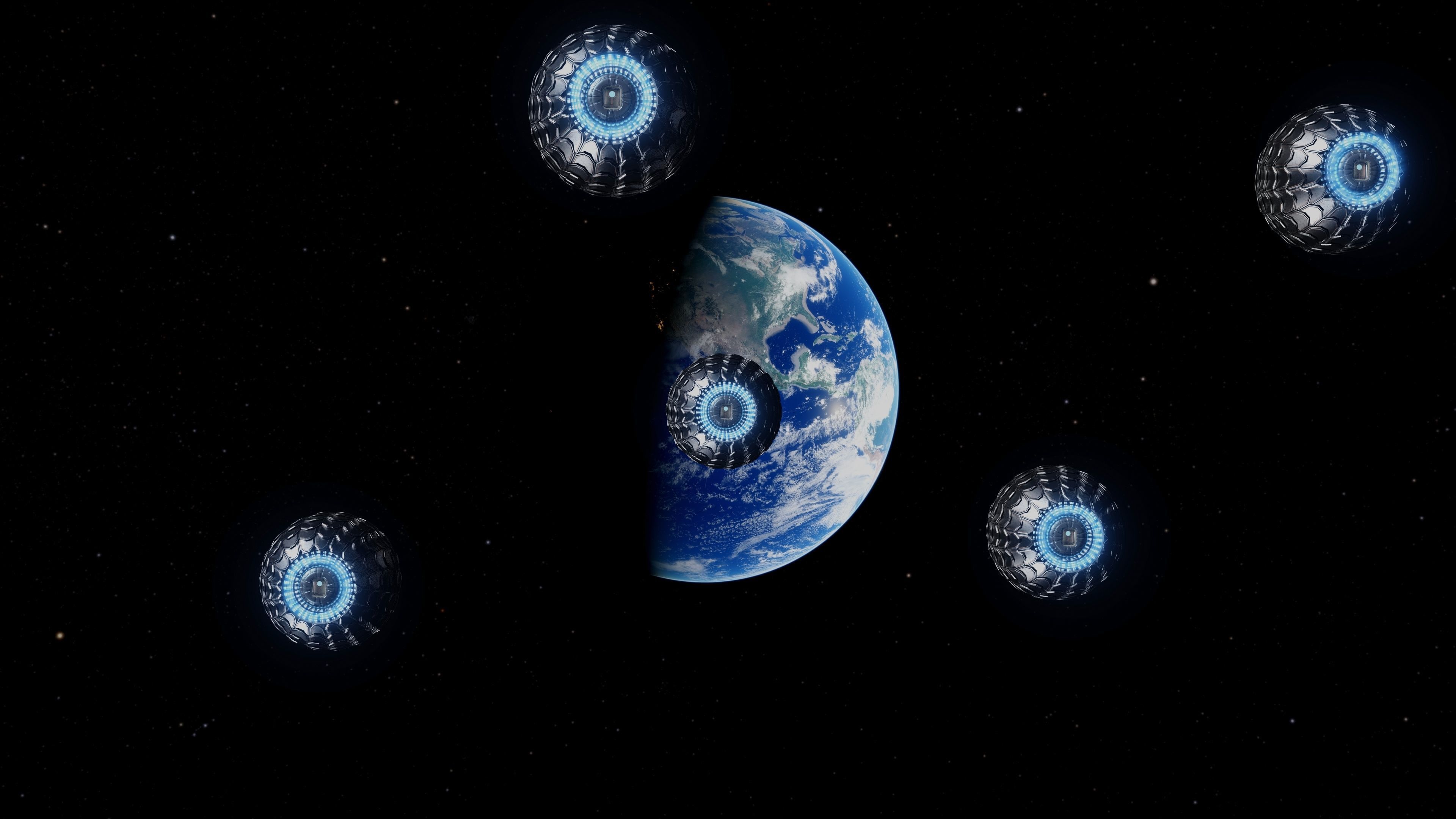 Alien dragon scaled spaceship 3D model_6