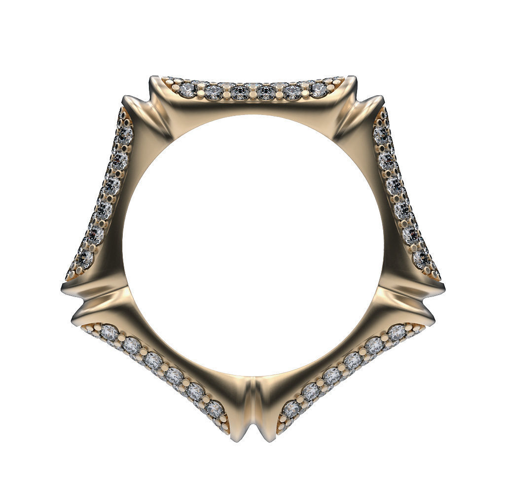 Ring Bamboo Stem 3D print model_3