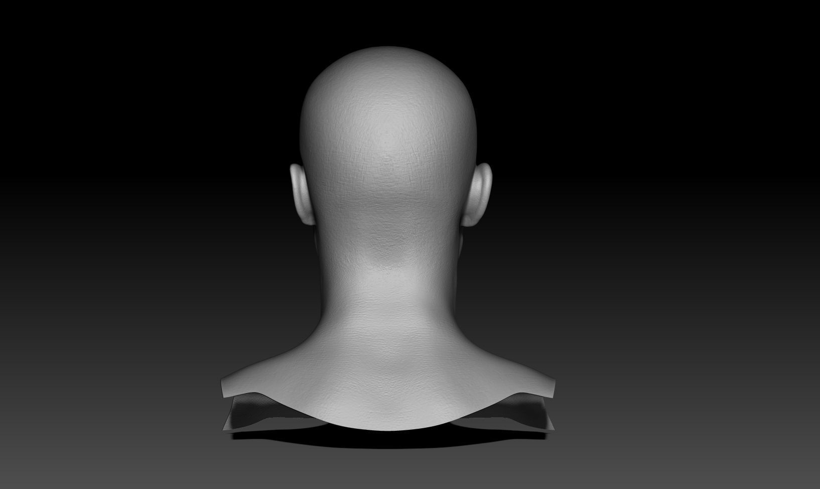 male head game-ready Low-poly 3D model_7