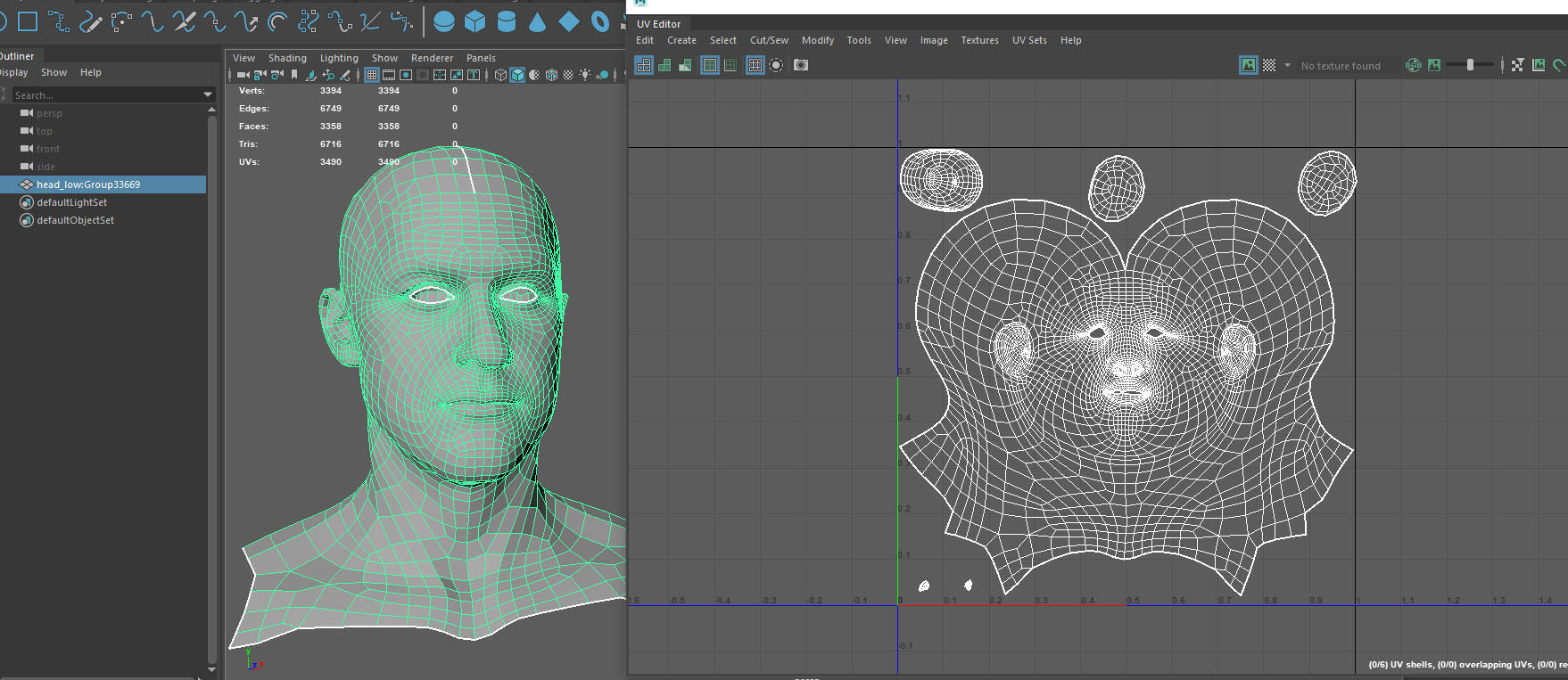 male head game-ready Low-poly 3D model_13