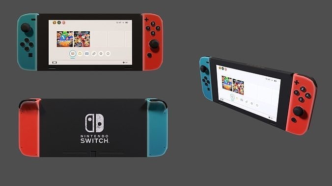 Nintendo Swicht unreal asset Low-poly 3D model