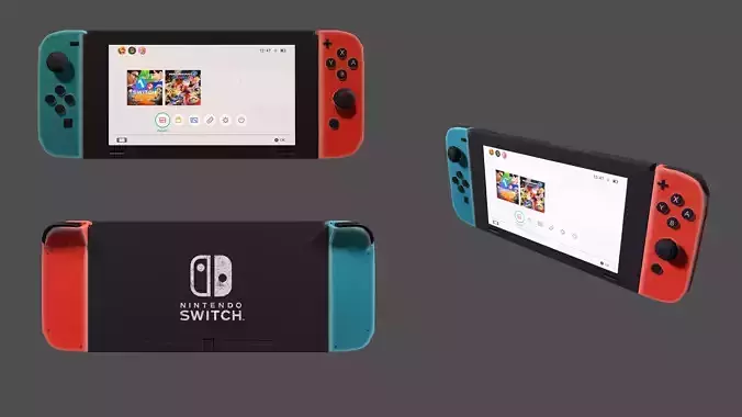 Nintendo Swicht unreal asset Low-poly 3D model