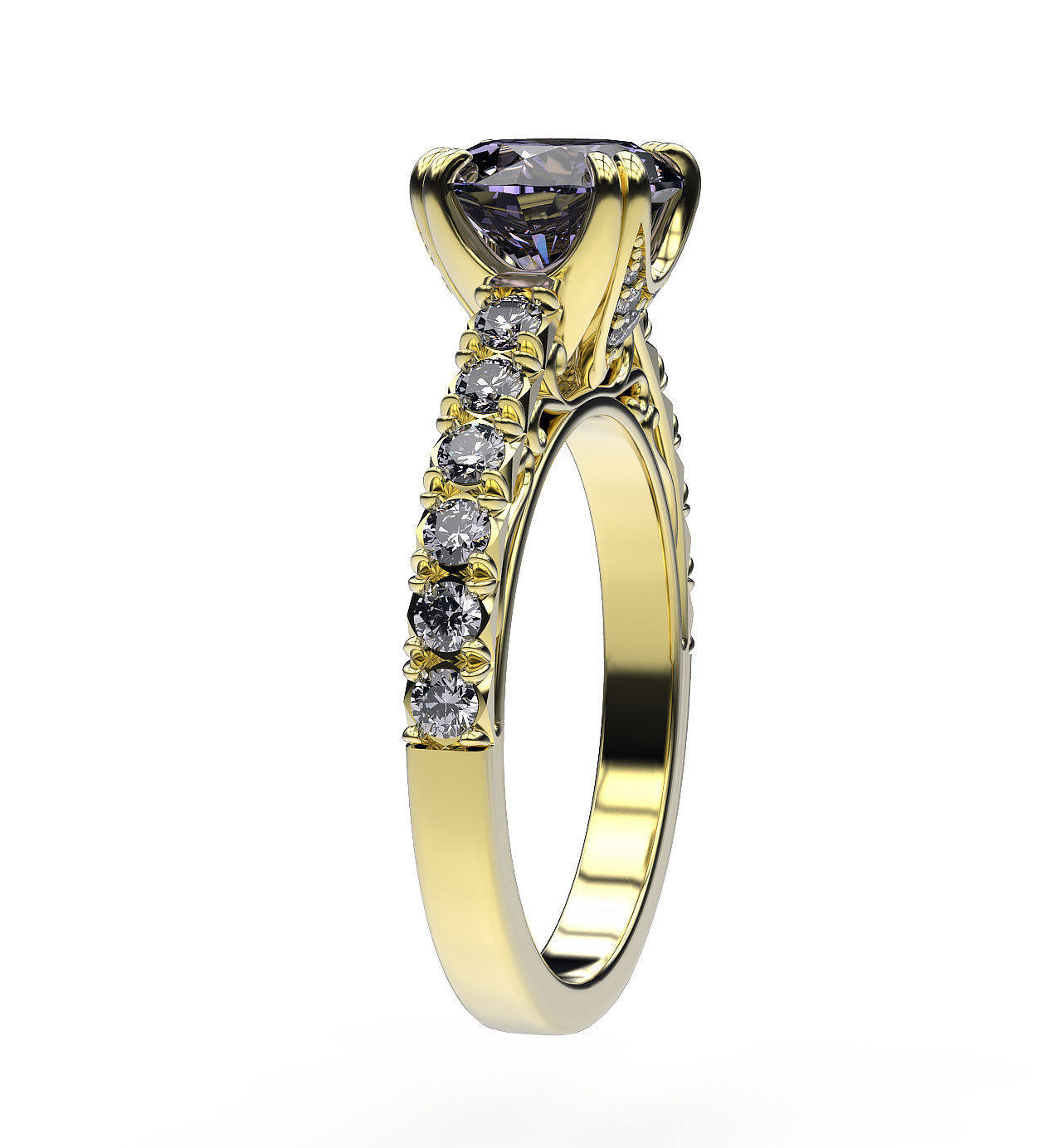 Ring French Style 3D print model_2