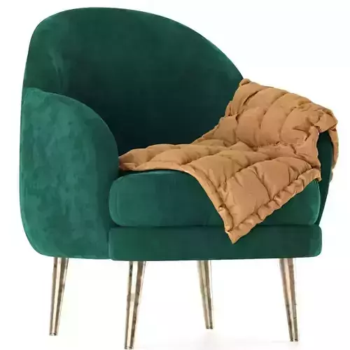 Green armchair