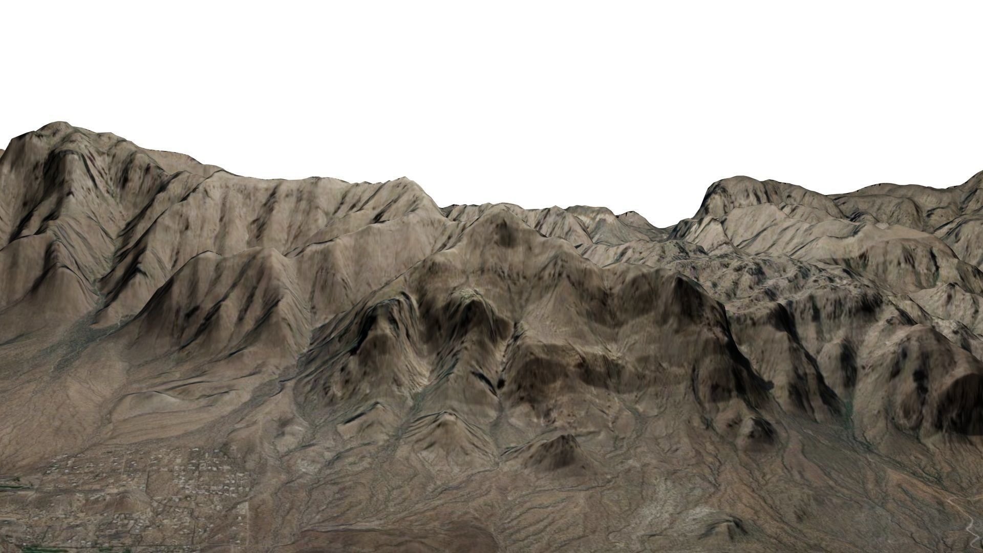 Superstition Mountains 3D model_1