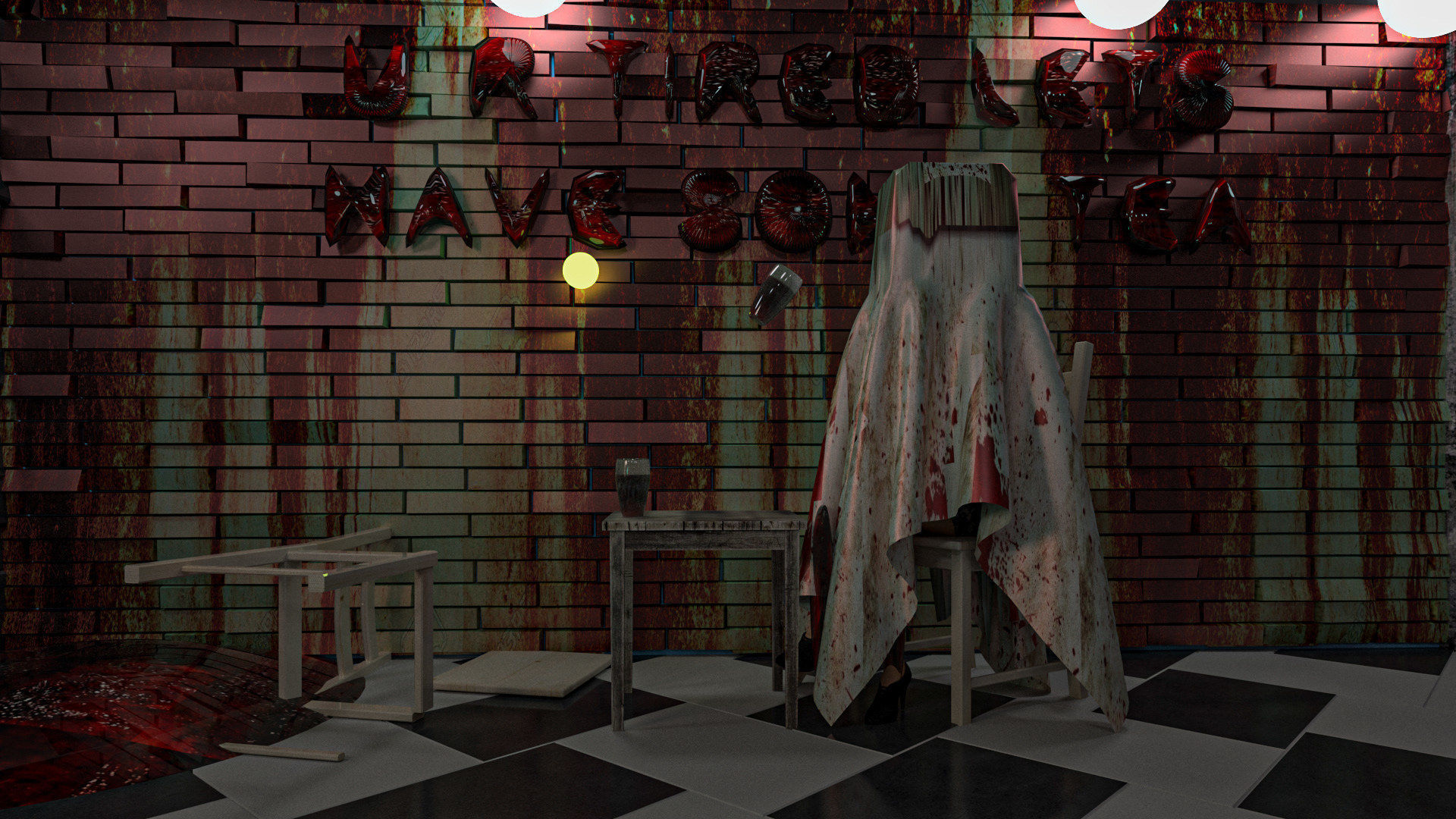 Horror  3D Model Interior HighQuality 3D model_2