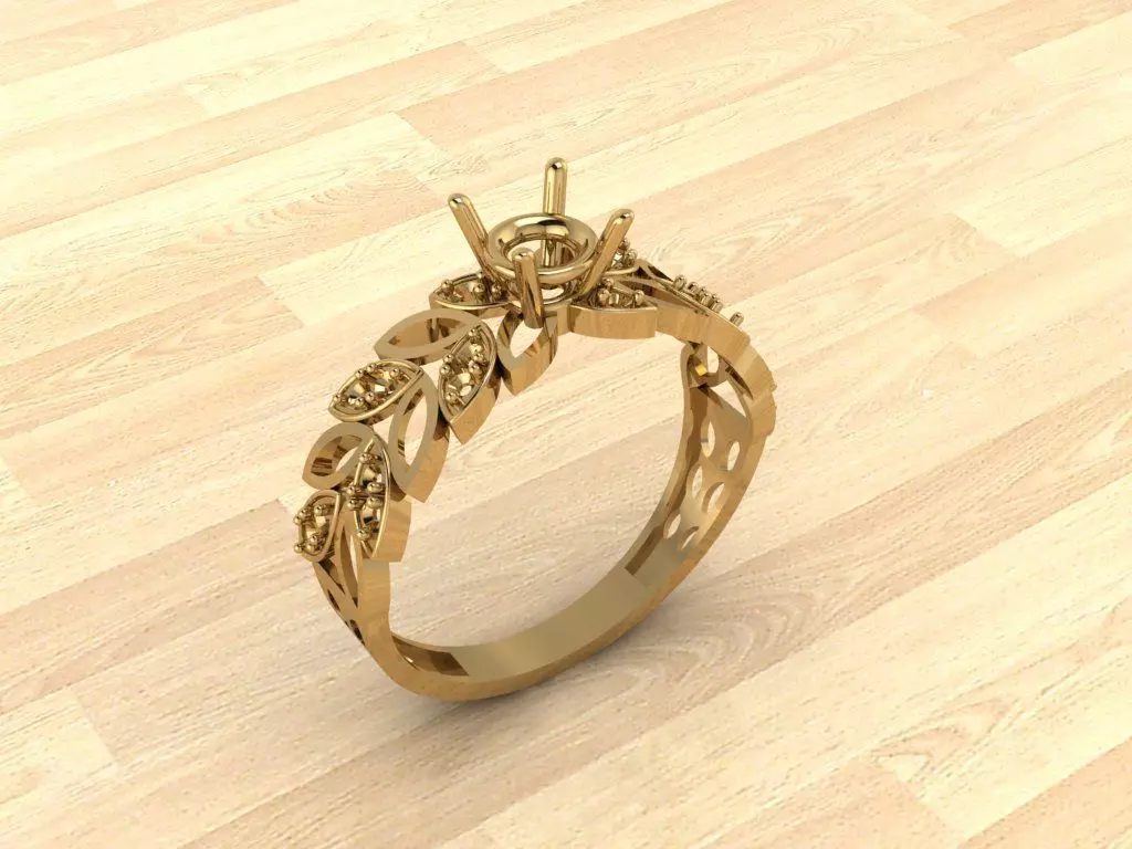 Engagement Ring 2 3D print model_0