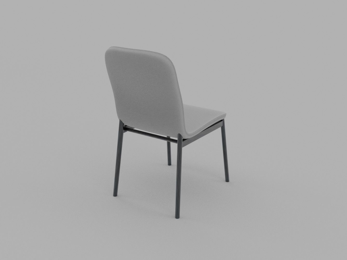 Modern Simplistic Chair and Table Free 3D model_4