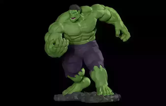 Hulk 3D incredible statue 3D print model