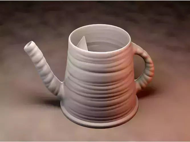 3d Printable Watering Can - by Christopher Michael Walker 3D print model