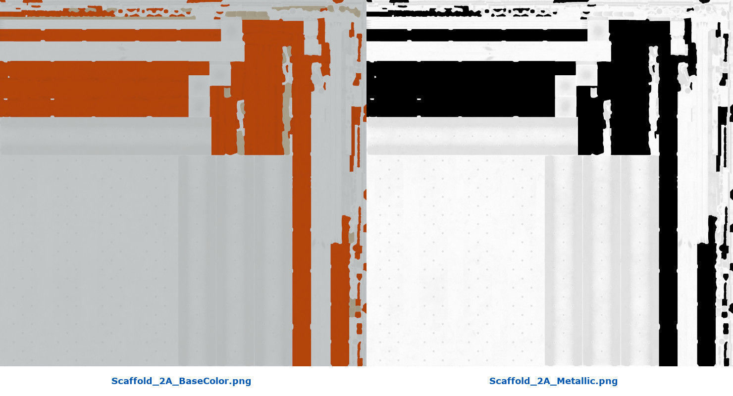Scaffold 2A Low-poly 3D model_15