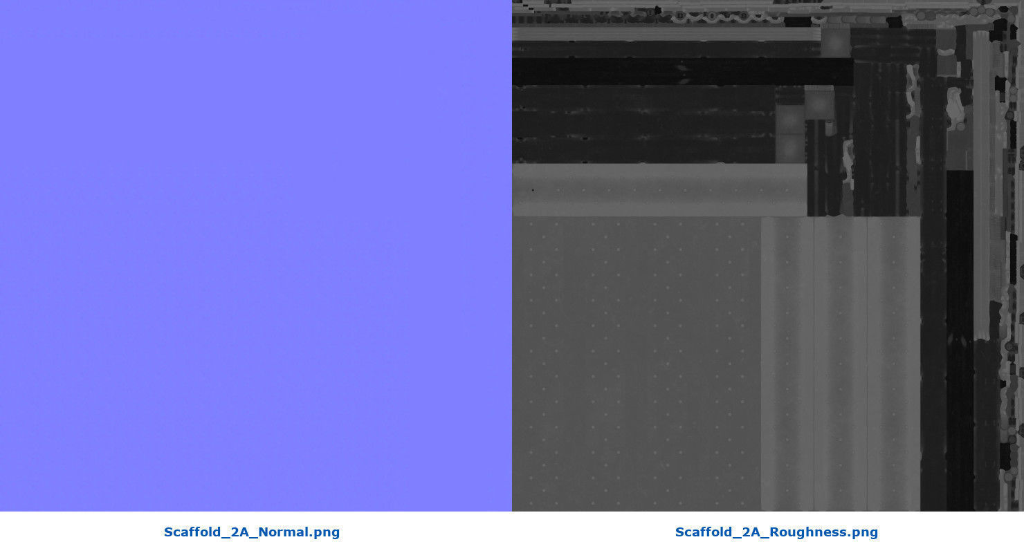 Scaffold 2A Low-poly 3D model_16