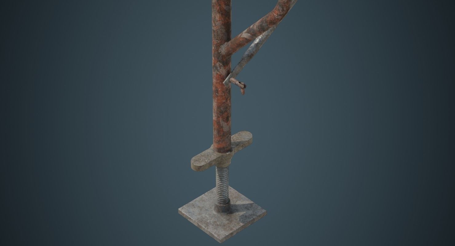 Scaffold 2B Low-poly 3D model_8