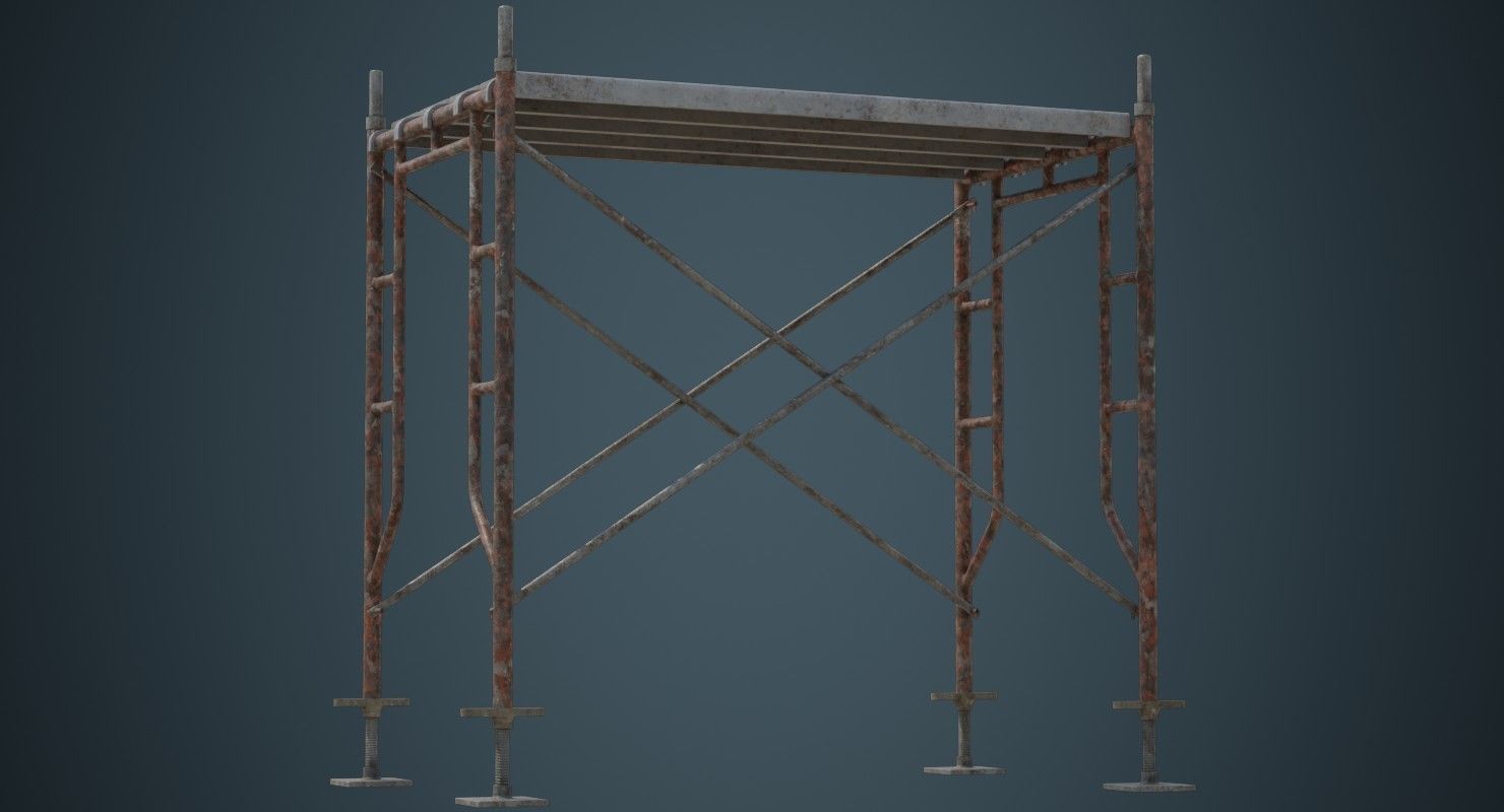 Scaffold 2B Low-poly 3D model_6