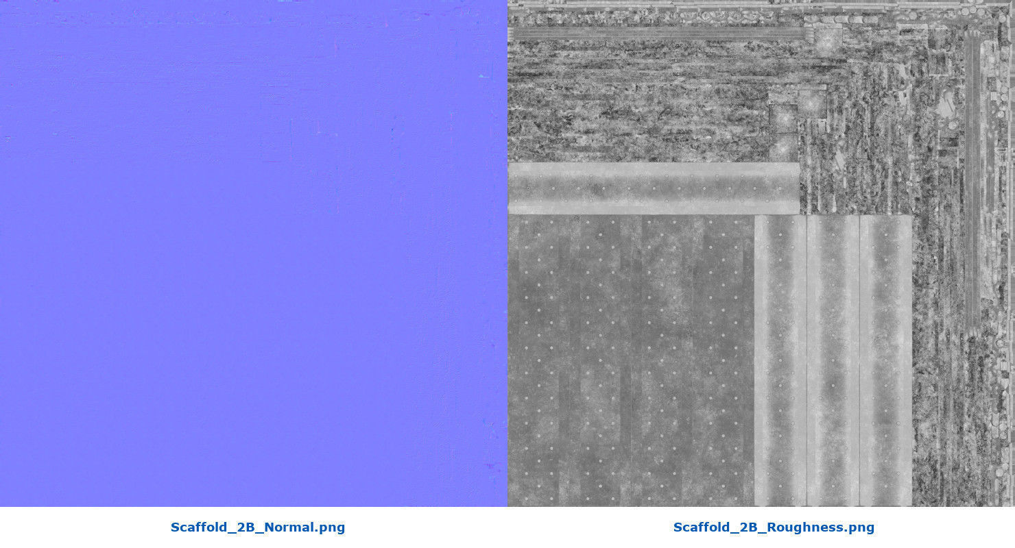 Scaffold 2B Low-poly 3D model_16