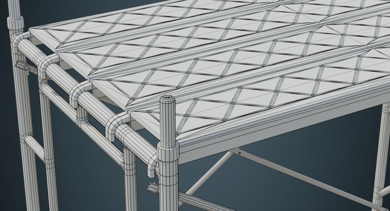 Scaffold 2B Low-poly 3D model_13