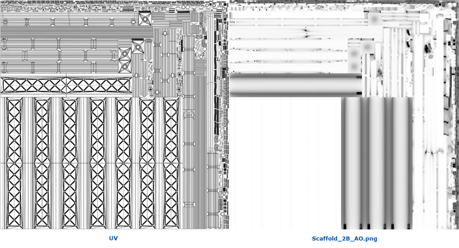 Scaffold 2B Low-poly 3D model_14