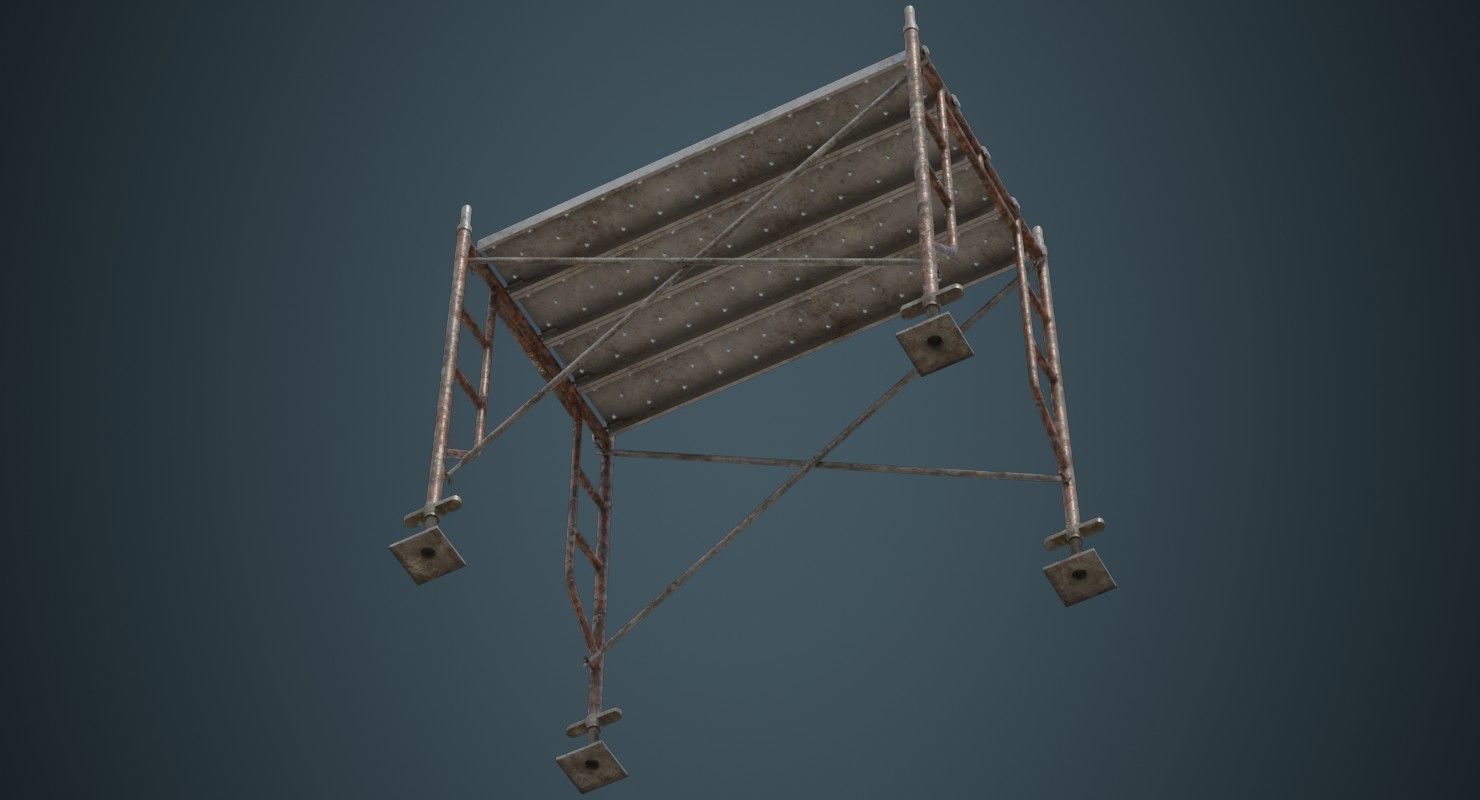 Scaffold 2B Low-poly 3D model_7