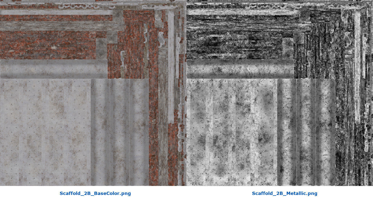 Scaffold 2B Low-poly 3D model_15