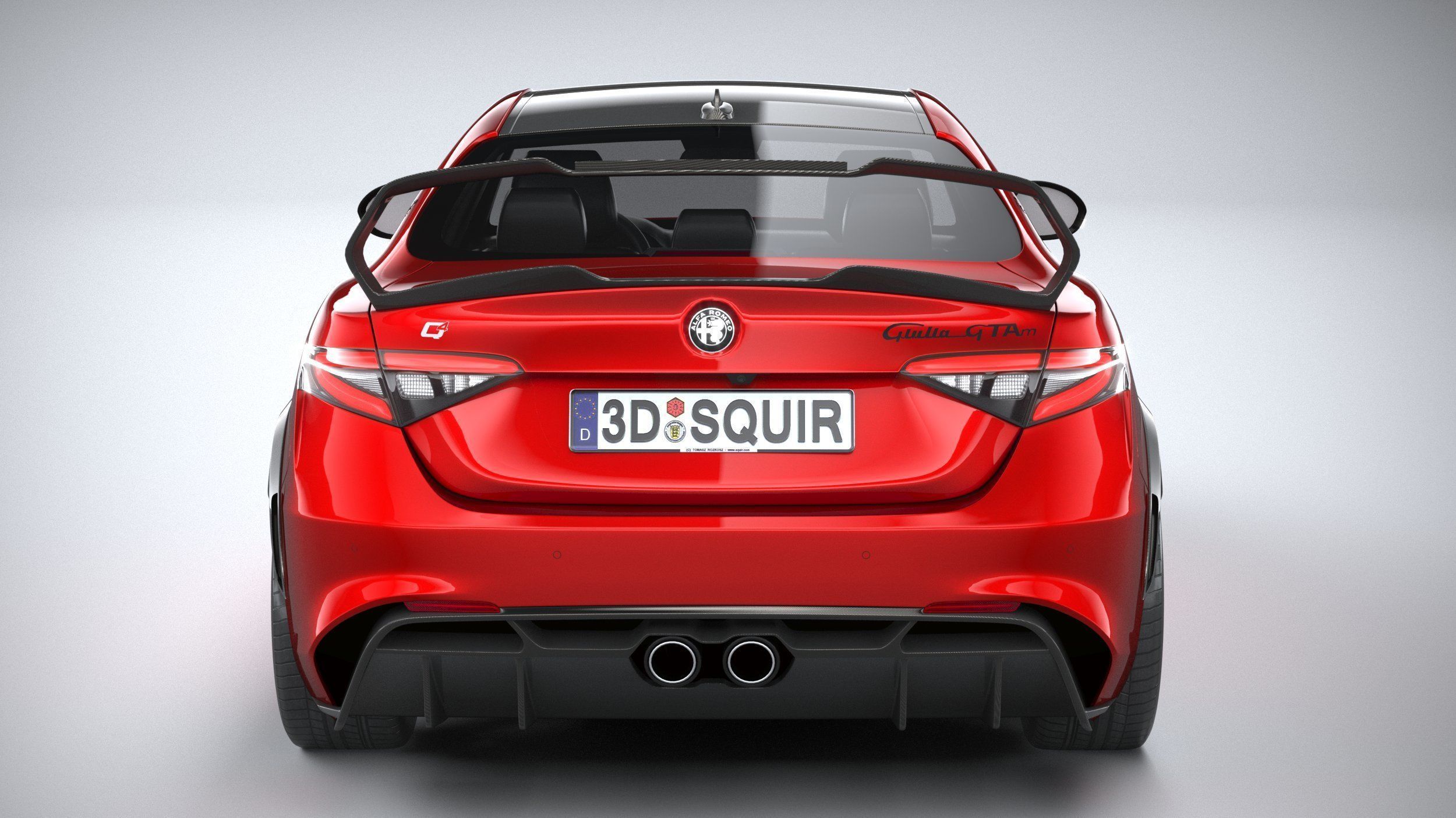 Alfa Romeo Giulia GTAm 2021 3D model_4