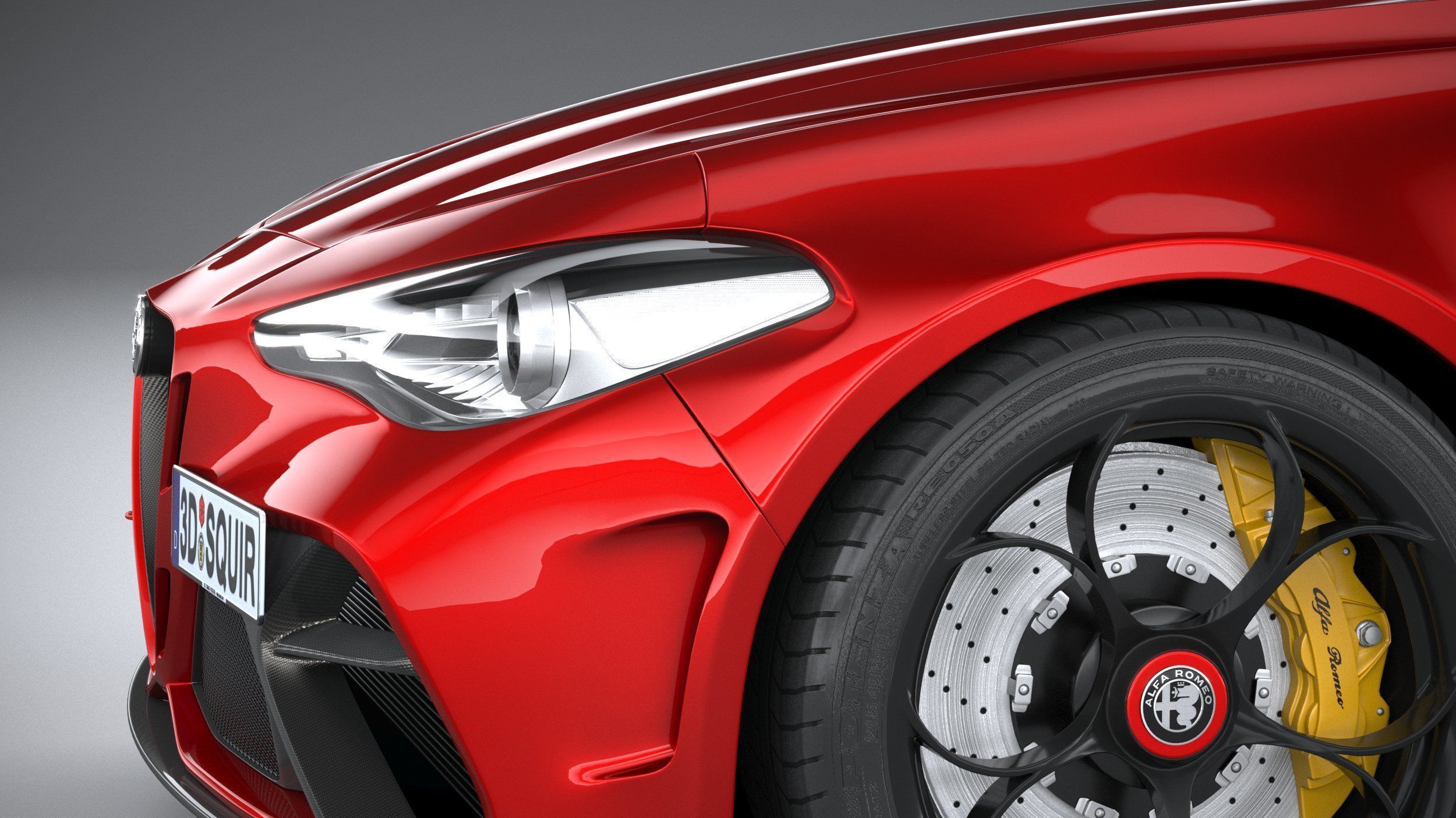 Alfa Romeo Giulia GTAm 2021 3D model_3