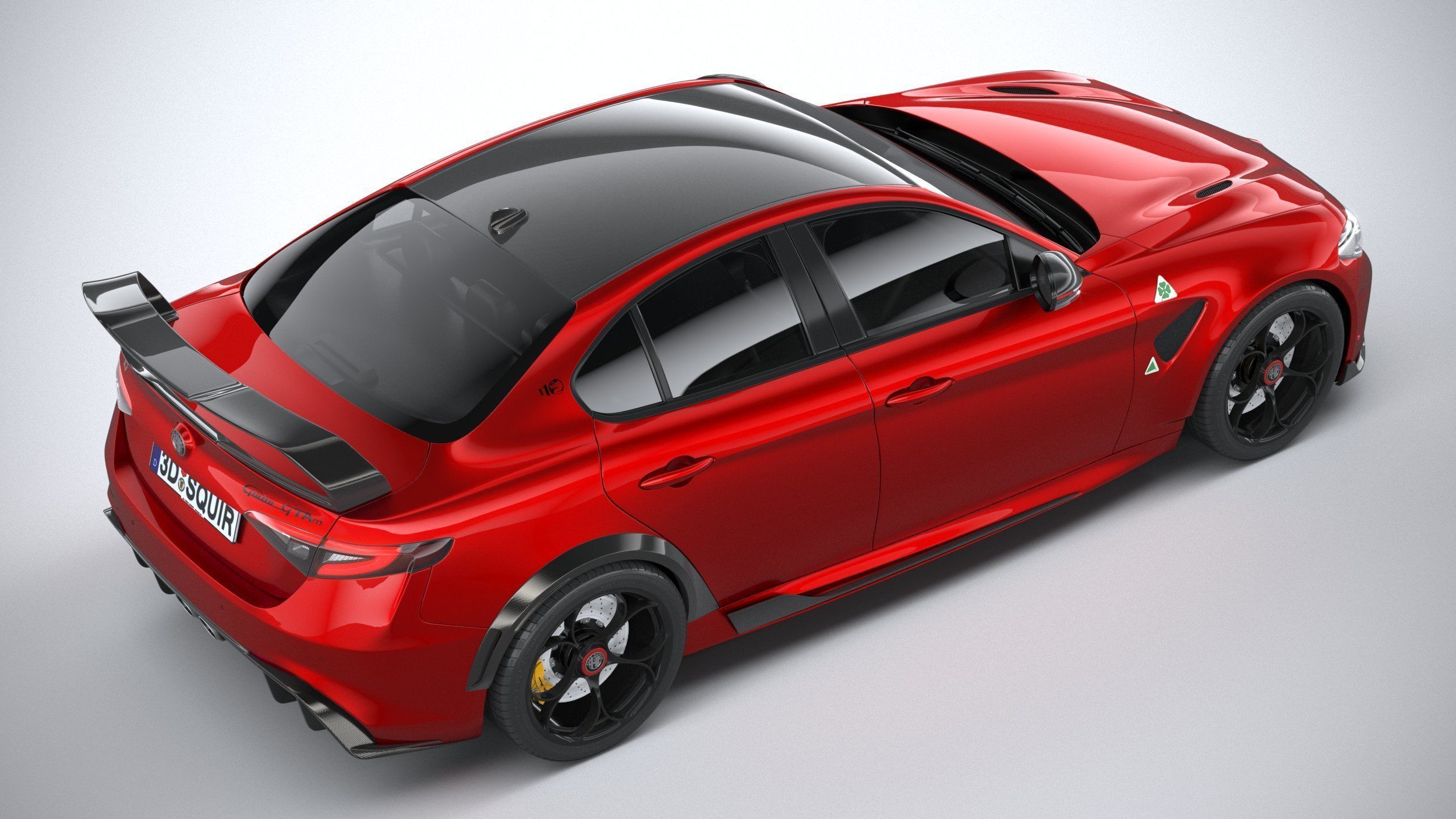 Alfa Romeo Giulia GTAm 2021 3D model_8