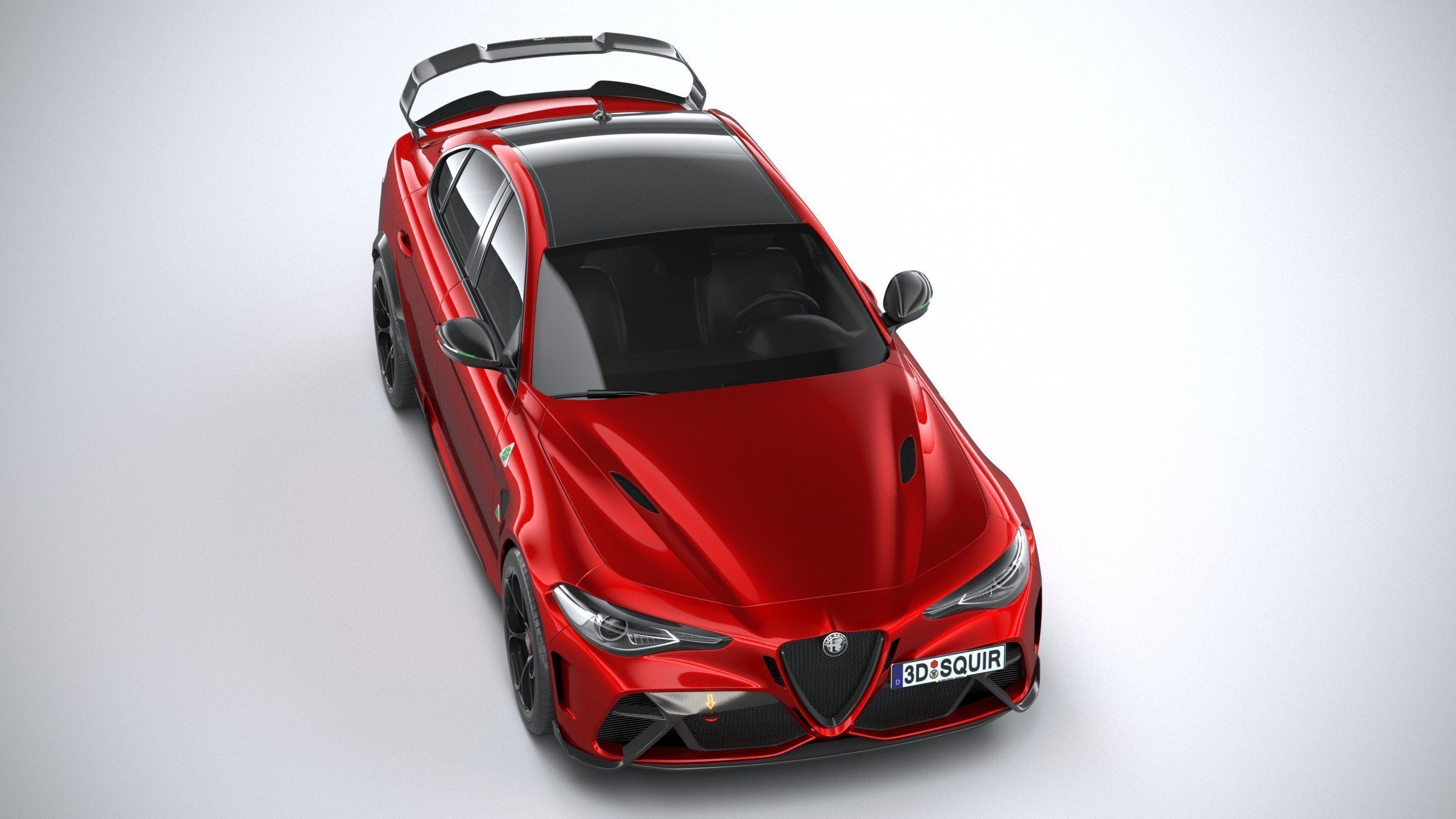 Alfa Romeo Giulia GTAm 2021 3D model_10
