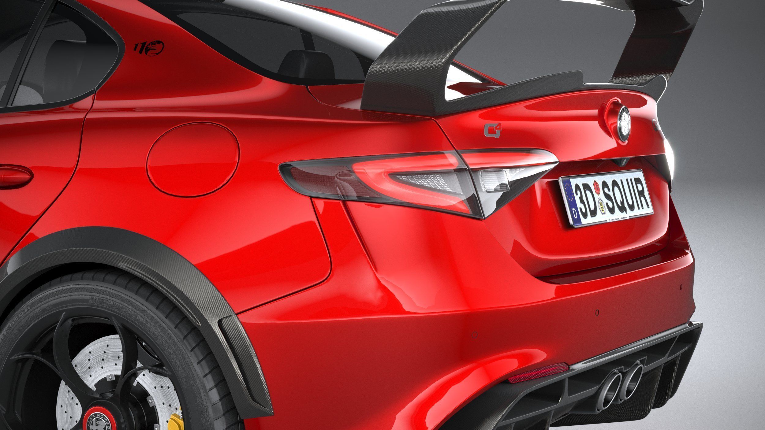 Alfa Romeo Giulia GTAm 2021 3D model_6