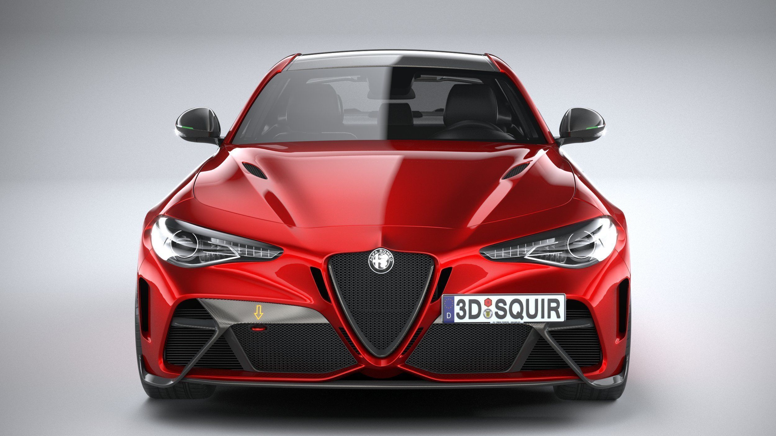 Alfa Romeo Giulia GTAm 2021 3D model_11