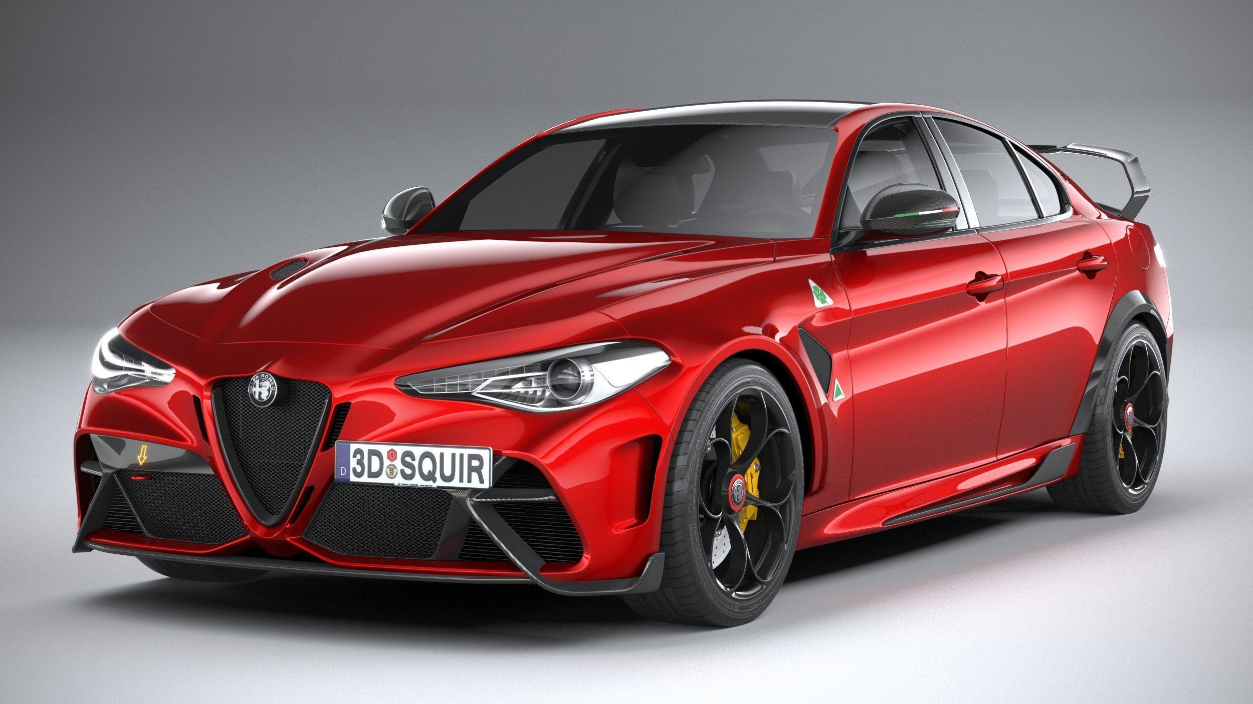 Alfa Romeo Giulia GTAm 2021 3D model_2